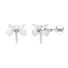 Rosec Jewels-Genuine Diamond Dragon Fly Earring for Helix Piercing
