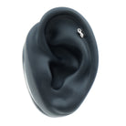 Real Diamond Infinity Tragus Earring for Women Natural - ( HI-SI ) - Rosec Jewels