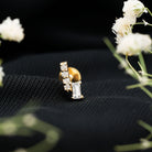 Moissanite Unique Bar Earring for Tragus Piercing D-VS1 - Rosec Jewels