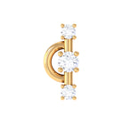 Natural Diamond Unique Tragus Earring with Certificate Natural - ( HI-SI ) - Rosec Jewels