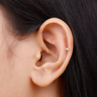 Natural Diamond Conch Piercing Earring Natural - ( HI-SI ) - Rosec Jewels