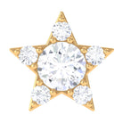 Minimal Diamond Star Celestial Earring for Helix Piercing Natural - ( HI-SI ) - Rosec Jewels