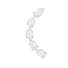 Pear Shape Diamond Crawler Earring for Cartilage Piercing Natural - ( HI-SI ) - Rosec Jewels