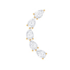 Pear Shape Diamond Crawler Earring for Cartilage Piercing Natural - ( HI-SI ) - Rosec Jewels
