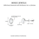 Marquise Diamond Solitaire Earring for Tragus Piercing Natural - ( HI-SI ) - Rosec Jewels