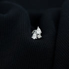 Natural Three Diamond Cluster Tragus Earring Natural - ( HI-SI ) - Rosec Jewels