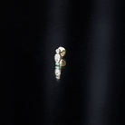 Rosec Jewels-Pear Shape Diamond Two Stone Helix Earring