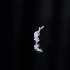 Diamond Cluster Crawler Earring for Helix Piercing Lab - ( EF-VS ) - Rosec Jewels