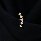 Rosec Jewels-Elegant Diamond Ear Crawler Earring for Helix Piercing