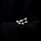 Diamond Capricorn Constellation Helix Piercing Earring Lab - ( EF-VS ) - Rosec Jewels