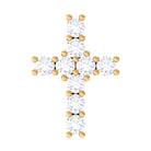 Rosec Jewels-Minimalist Diamond Cross Cartilage Earring