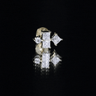 Princess Cut Diamond Helix Piercing Earring for Women Lab - ( EF-VS ) - Rosec Jewels