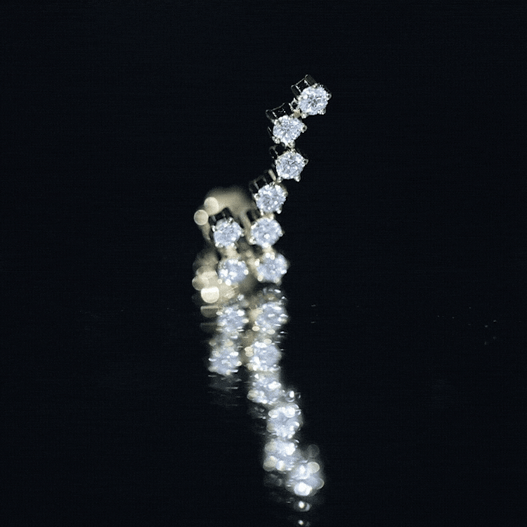 Certified Diamond Scorpio Zodiac Earring for Helix Piercing Lab - ( EF-VS ) - Rosec Jewels