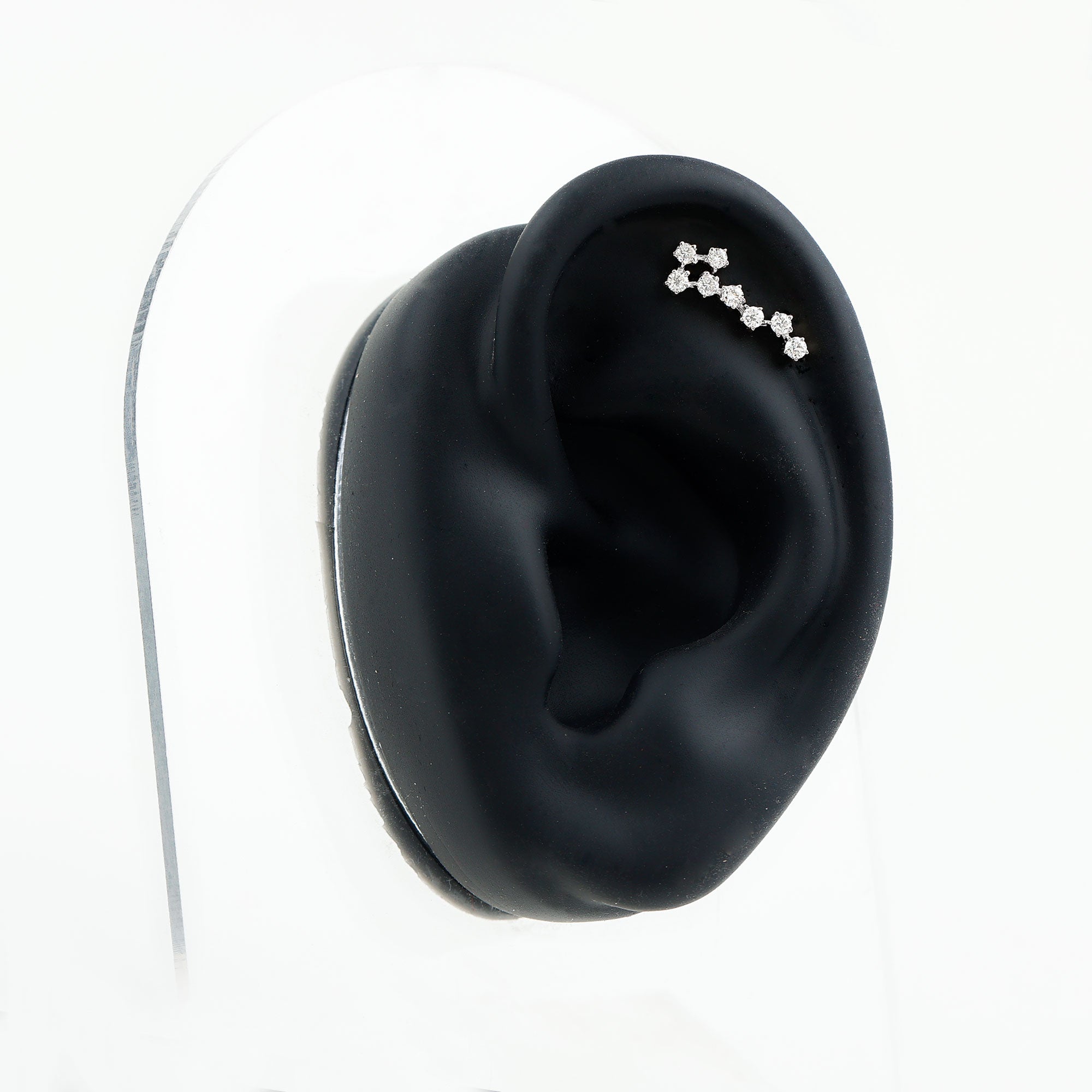 Certified Diamond Scorpio Zodiac Earring for Helix Piercing Lab - ( EF-VS ) - Rosec Jewels