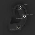 Rosec Jewels-Diamond Heart Shape Cartilage Earring