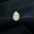 Rosec Jewels-Solitaire Diamond Teardrop Stud Earring for Helix Piercing