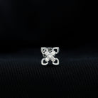 Real Diamond Floral Earring for Cartilage Piercing Natural - ( HI-SI ) - Rosec Jewels