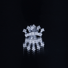 Certified Diamond Crown Earring for Helix Piercing Lab - ( EF-VS ) - Rosec Jewels