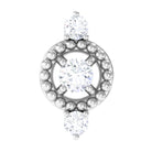 Unique Diamond Gothic Conch Earring for Women Natural - ( HI-SI ) - Rosec Jewels