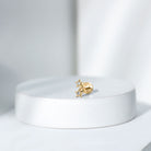 Genuine Round Diamond Three Star Cartilage Earring Natural - ( HI-SI ) - Rosec Jewels