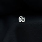 Real Diamond Cute Heart Earring for Helix Piercing Natural - ( HI-SI ) - Rosec Jewels