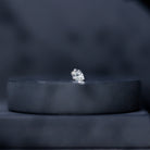 Solitaire Diamond Heart Earring with Flat Back Natural - ( HI-SI ) - Rosec Jewels