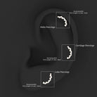 Rosec Jewels-Certified Diamond Curved Crawler Earring for Women