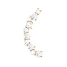 Rosec Jewels-Certified Diamond Curved Crawler Earring for Women