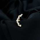 Rosec Jewels-Certified Diamond Curved Crawler Earring for Women