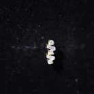 Baguette Shape Diamond Cartilage Piercing Earring Natural - ( HI-SI ) - Rosec Jewels