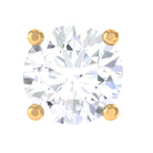 Minimalist Diamond Solitaire Conch Earring Natural - ( HI-SI ) - Rosec Jewels