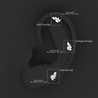 Rosec Jewels-Marquise Diamond Cluster Cartilage Earring