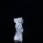 Diamond Owl Earring for Cartilage Piercing Natural - ( HI-SI ) - Rosec Jewels