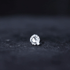 Natural Diamond Circle Earring for Helix Piercing Natural - ( HI-SI ) - Rosec Jewels