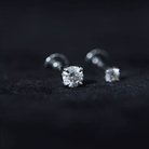 Brilliant Cut Diamond Solitaire Earring Set for Helix Piercing Natural - ( HI-SI ) - Rosec Jewels