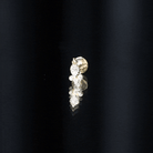 Minimal Diamond Tragus Earring in Beaded Bezel Setting Natural - ( HI-SI ) - Rosec Jewels