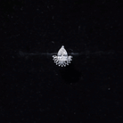 Pear Shape Diamond Solitaire Helix Earring Natural - ( HI-SI ) - Rosec Jewels