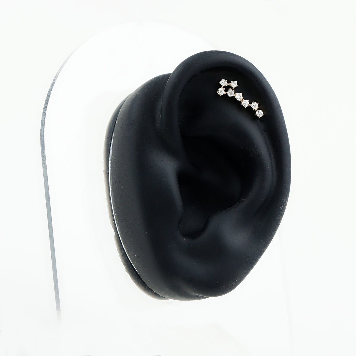 Certified Diamond Scorpio Zodiac Earring for Helix Piercing Natural - ( HI-SI ) - Rosec Jewels