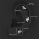 Rosec Jewels-Unique Diamond Fan Cartilage Earring for Women