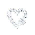 Diamond Heart Shape Cartilage Earring Natural - ( HI-SI ) - Rosec Jewels