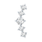 Graduated Style Diamond Crawler Earring for Women Natural - ( HI-SI ) - Rosec Jewels