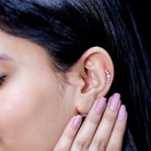 Graduated Style Diamond Crawler Earring for Women Natural - ( HI-SI ) - Rosec Jewels