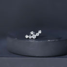 Graduated Style Diamond Crawler Earring for Women Natural - ( HI-SI ) - Rosec Jewels