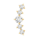 Graduated Style Diamond Crawler Earring for Women Natural - ( HI-SI ) - Rosec Jewels