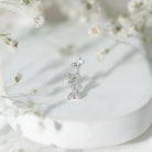 Moissanite Butterfly Climber Earring for Helix Piercing D-VS1 - Rosec Jewels