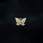 Exquisite Moissanite Butterfly Cartilage Earring D-VS1 - Rosec Jewels