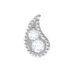 Rosec Jewels-Natural Diamond Gold Petal Cartilage Earring