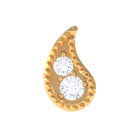 Rosec Jewels-Natural Diamond Gold Petal Cartilage Earring