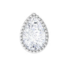 Solitaire Diamond Teardrop Stud Earring for Helix Piercing Natural - ( HI-SI ) - Rosec Jewels