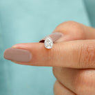 Rosec Jewels-Solitaire Diamond Teardrop Stud Earring for Helix Piercing